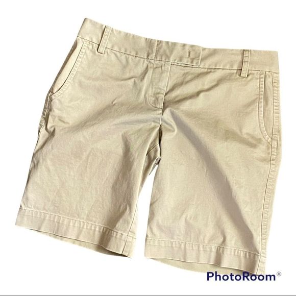 J. Crew Pants - J.crew khaki stretch city fit Bermuda belt loop pocket short size 6